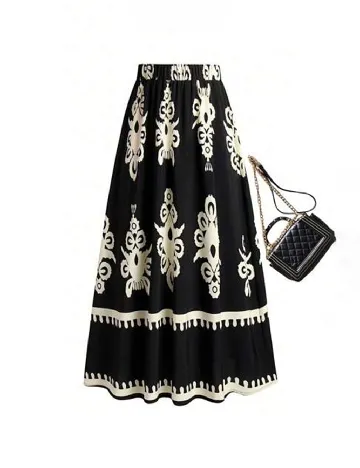 Fusta SHEIN CURVE, negru