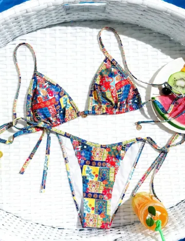 Costum de baie SHEIN, mix culori