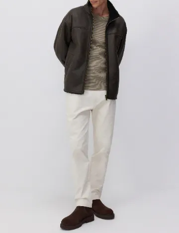 Pantaloni Reserved, crem Crem