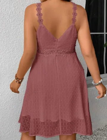 Rochie scurta SHEIN CURVE, roz