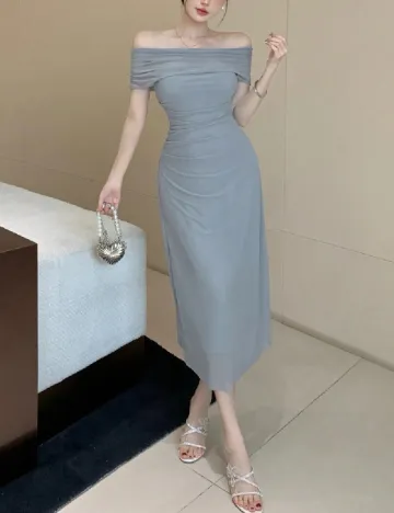 Rochie medie Dazy, albastru
