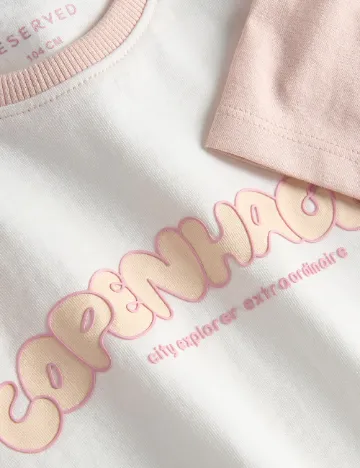 Tricou Reserved, alb