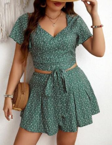 Compleu SHEIN CURVE, verde