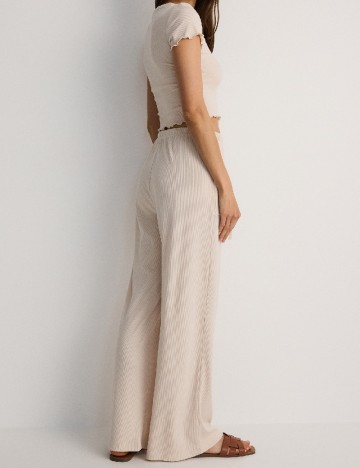 Pantaloni Reserved, crem