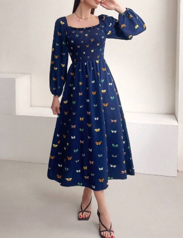 Rochie medie SHEIN, albastru