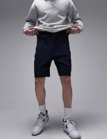 Pantaloni scurti Topman, bleumarin Albastru