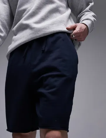Pantaloni scurti Topman, bleumarin Albastru