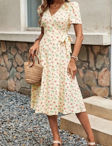 Rochie medie SHEIN, galben