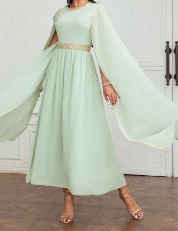 Rochie lunga MOTF, verde