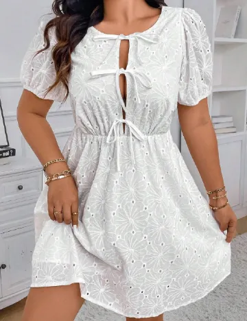Rochie scurta SHEIN CURVE, alb