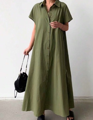 Rochie lunga SHEIN, verde
