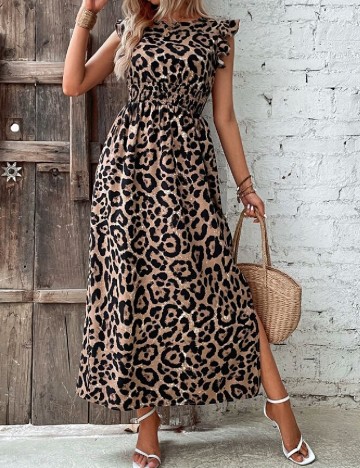 Rochie lunga SHEIN, animal print