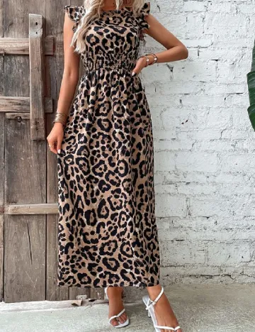 Rochie lunga SHEIN, animal print