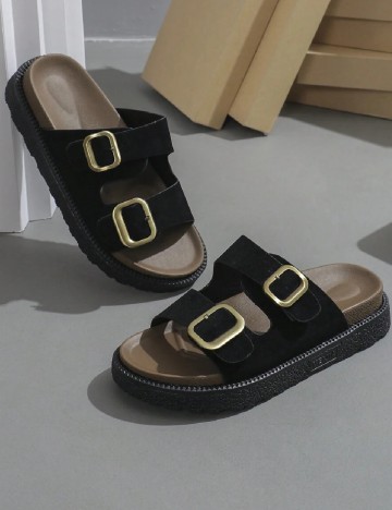 Slapi SHEIN, negru