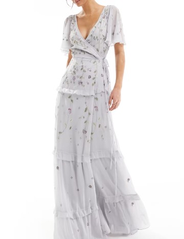 Rochie lunga ASOS, gri
