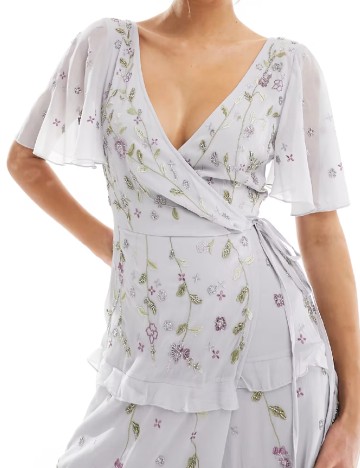 Rochie lunga ASOS, gri
