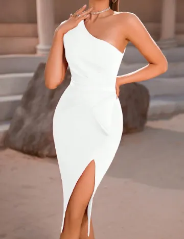 Rochie medie SHEIN, alb Alb
