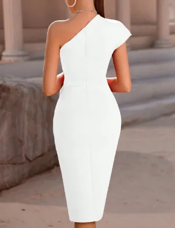 Rochie medie SHEIN, alb Alb