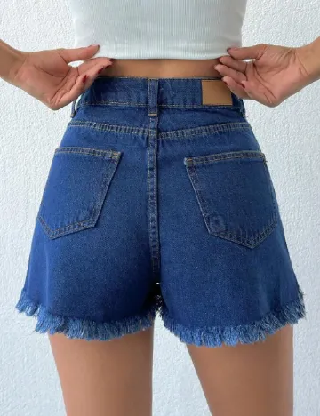 Pantaloni scurti SHEIN, albastru