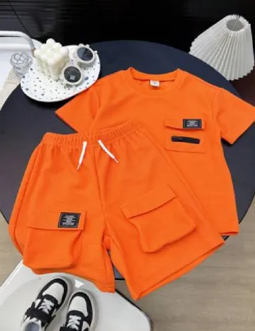 Compleu Shein Kids, portocaliu