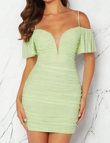 Rochie scurta SHEIN, verde