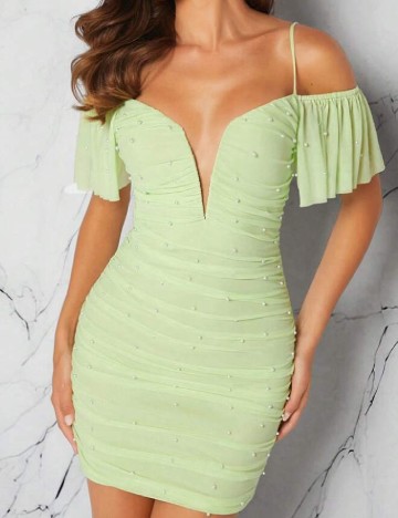 Rochie scurta SHEIN, verde