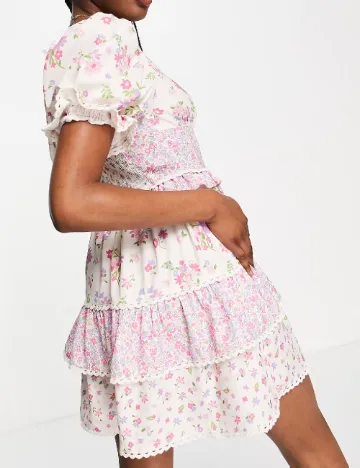 Rochie scurta Miss Selfridge, floral print