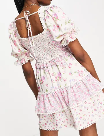 Rochie scurta Miss Selfridge, floral print