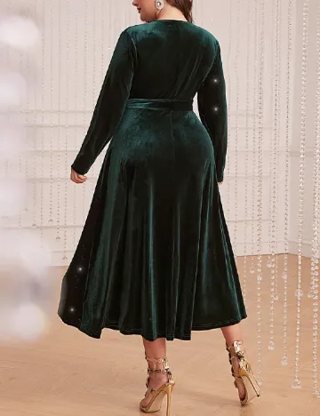 Rochie medie SHEIN CURVE, verde