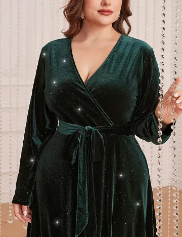Rochie medie SHEIN CURVE, verde