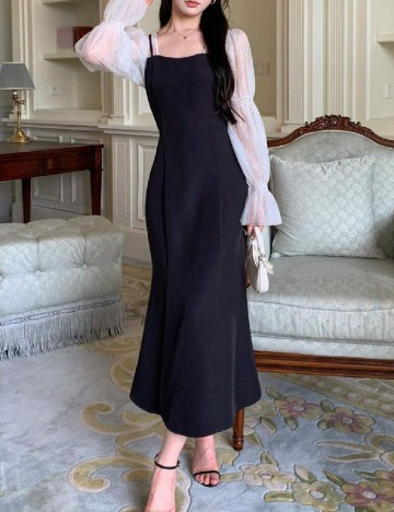 Rochie medie Dazy, negru