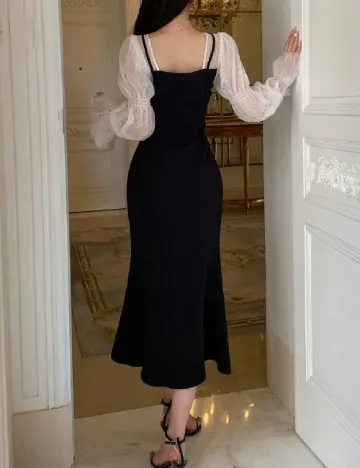 Rochie medie Dazy, negru
