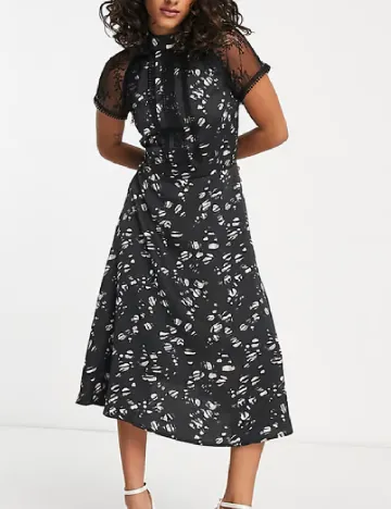 Rochie medie Liquorish, negru