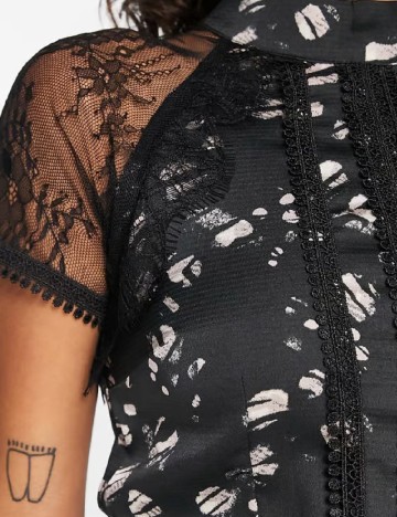 Rochie medie Liquorish, negru
