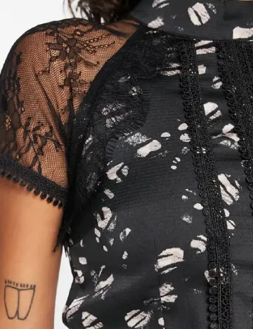 Rochie medie Liquorish, negru
