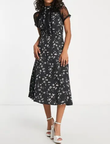 Rochie medie Liquorish, negru