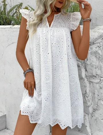 Rochie scurta SHEIN, alb