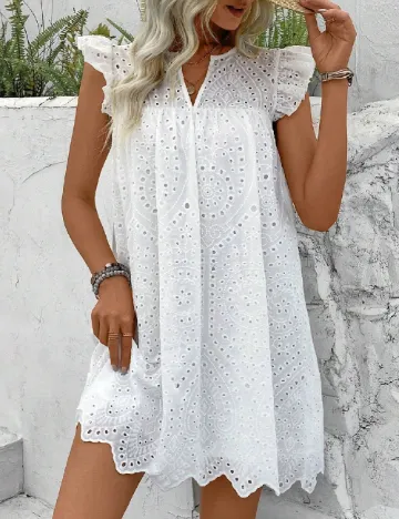 Rochie scurta SHEIN, alb