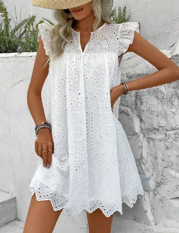 Rochie scurta SHEIN, alb
