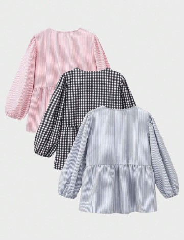 Set camasi 3 bucati SHEIN, mix culori