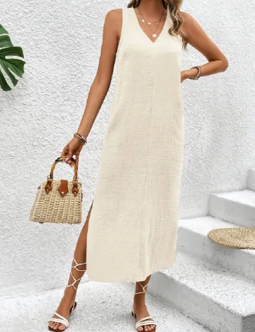 Rochie medie SHEIN, crem