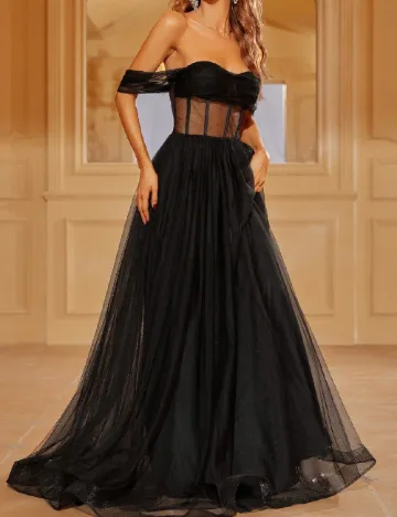 Rochie lunga Faeriesty, negru