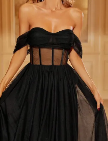 Rochie lunga Faeriesty, negru