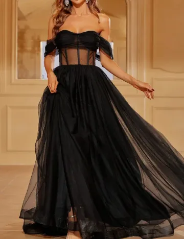 Rochie lunga Faeriesty, negru