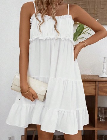 Rochie scurta SHEIN, alb