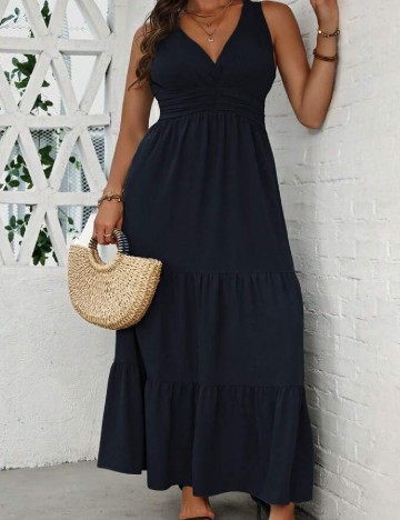 Rochie lunga SHEIN CURVE, albastru