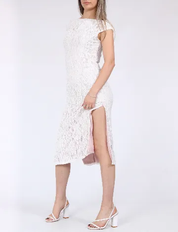 Rochie medie SHEIN, alb