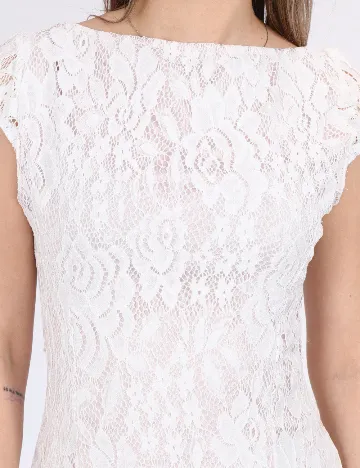 Rochie medie SHEIN, alb