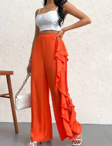 Pantaloni SHEIN, portocaliu
