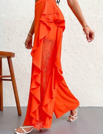 Pantaloni SHEIN, portocaliu
